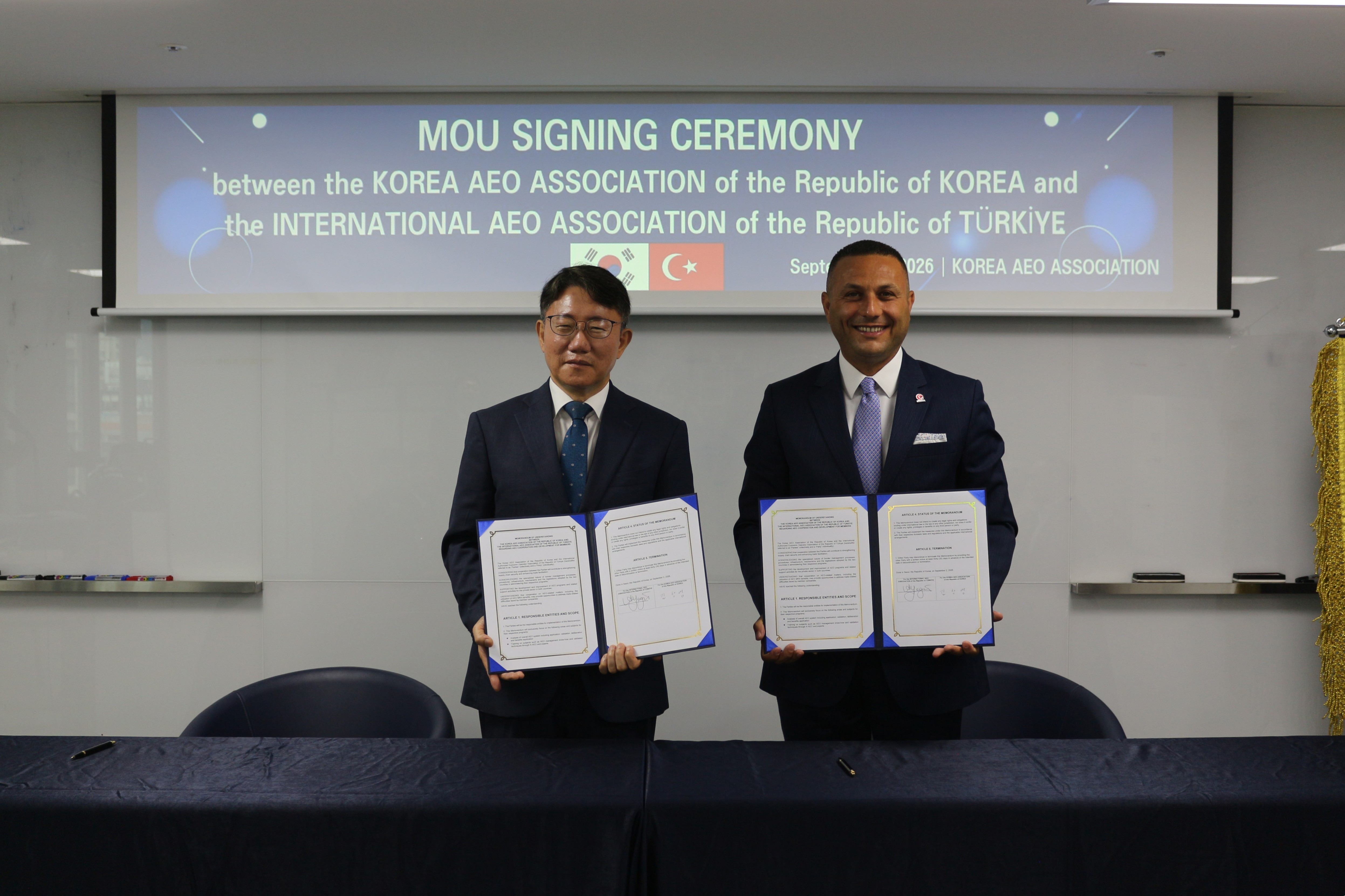 (사)한국AEO진흥협회 - 튀르키예 AEO 협회 간 업무협약(MOU) 체결식 성료